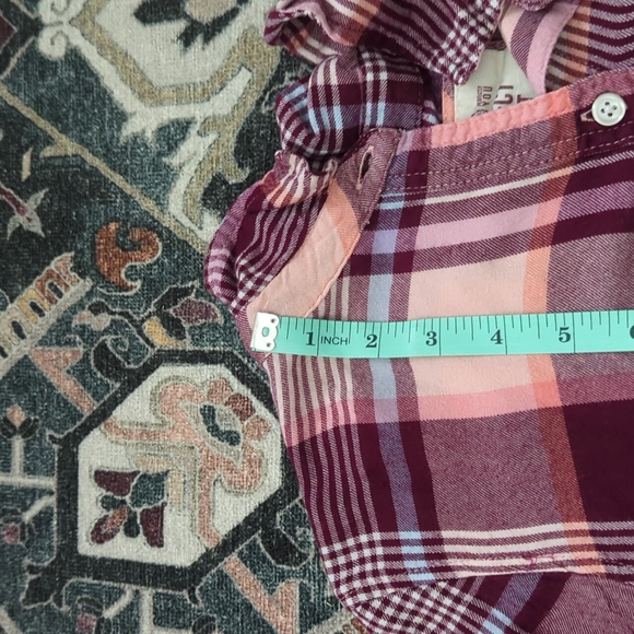 Red and Pink Plaid Button-up Super Soft Shirt - Picture 7 of 8